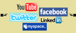 Social Media-youTube, FaceBook, Twitter, LinkedIn, MySpace