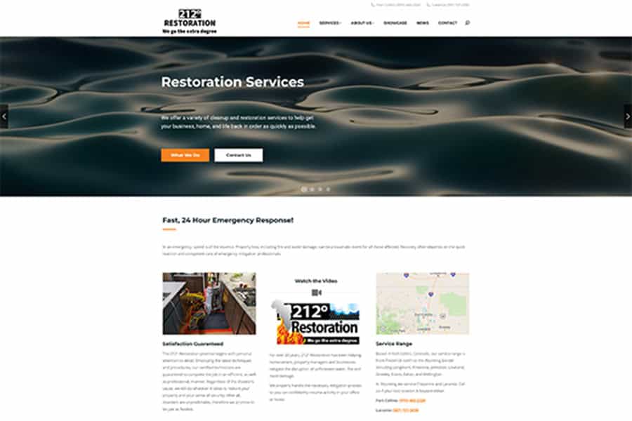 212 Degrees 212 Degrees Restoration website thumbnail