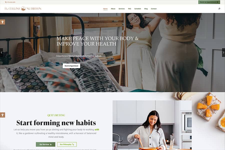 Ft Collins Nutrition Fort Collins Nutrition website thumbnail