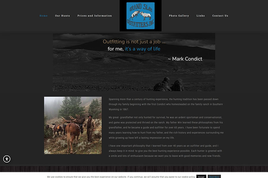 Grandslamoutfitters Grand Slam Outfitters website design by Brandesigns Web Solutions